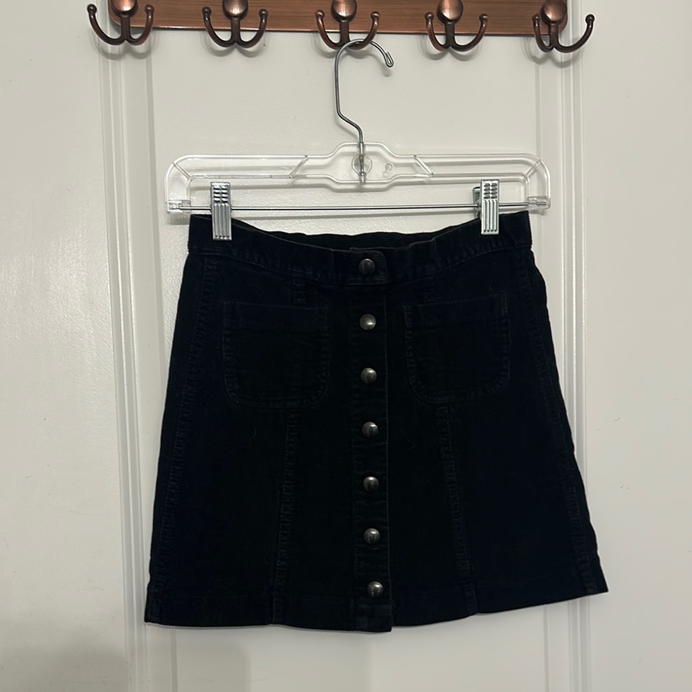 Brandy Melville button up corduroy mini skirt, Size Small